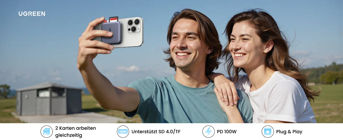 UGREEN CM898 (65095) Magnetic 3-in-1 USB-C Card Reader Price in BD